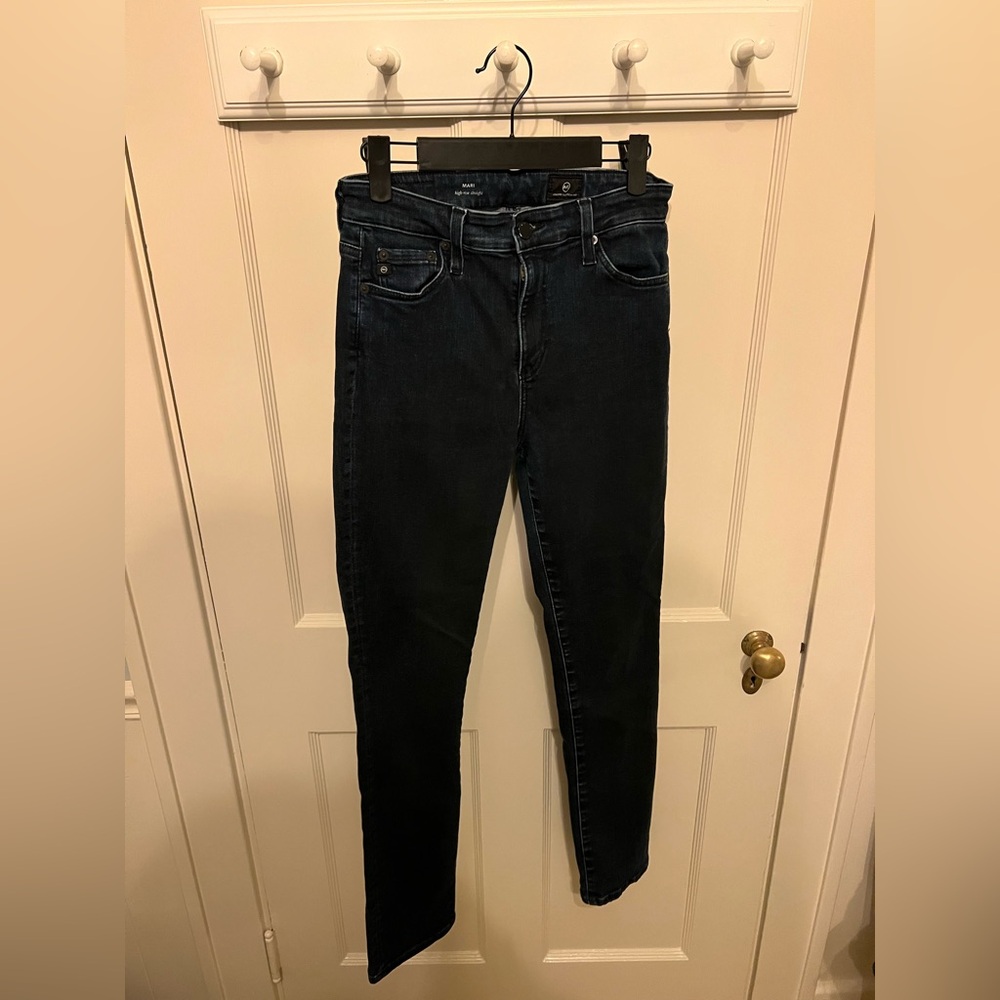 AG Mari High-Rise Straight Leg Jeans